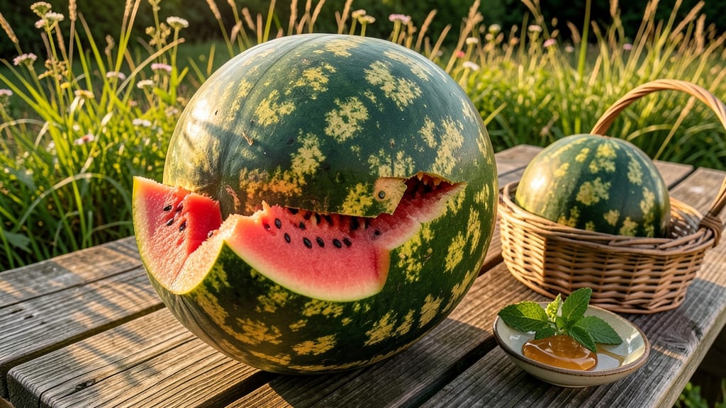 Juicy Watermelons with Crisp Red Flesh