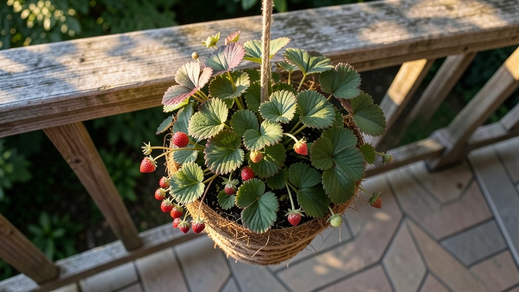 Strawberries: Everbearing Varieties for Hanging Baskets