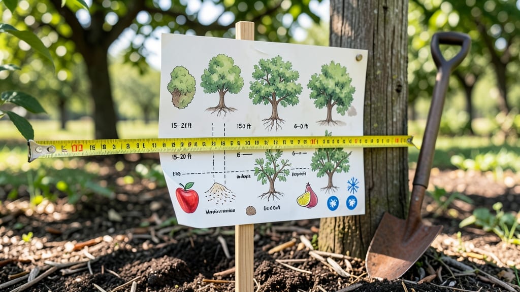 Fruit Tree Spacing Chart: Exact Distances by Variety and Growth Habit