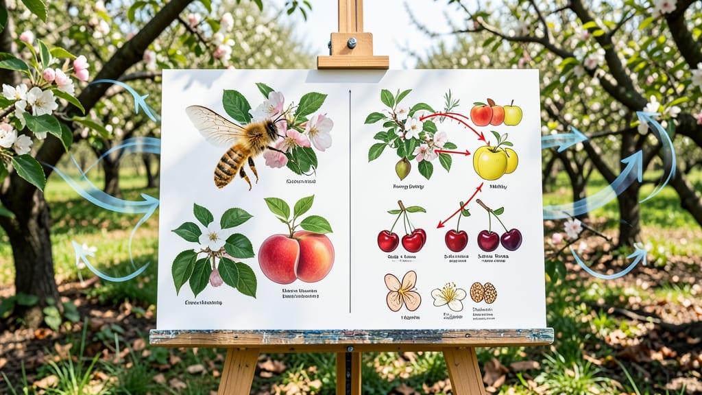 Fruit Tree Pollination Chart: Cross-Pollination Partners by Variety