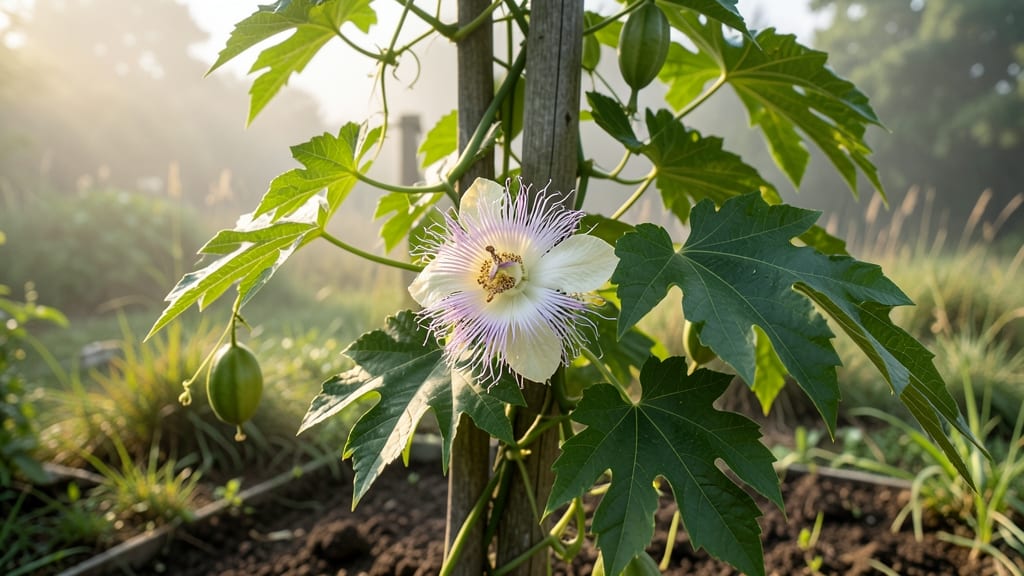 Passion Fruit Flower White Growing Guide: Year-Round Blooms With Minimal Pruning Effort