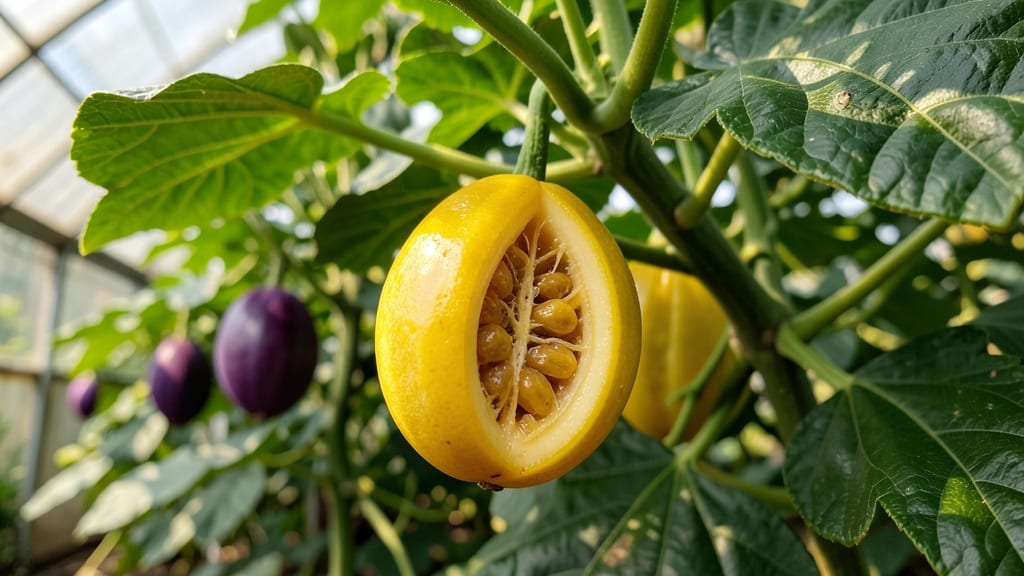 Golden Passion Fruit (Passiflora edulis flavicarpa)