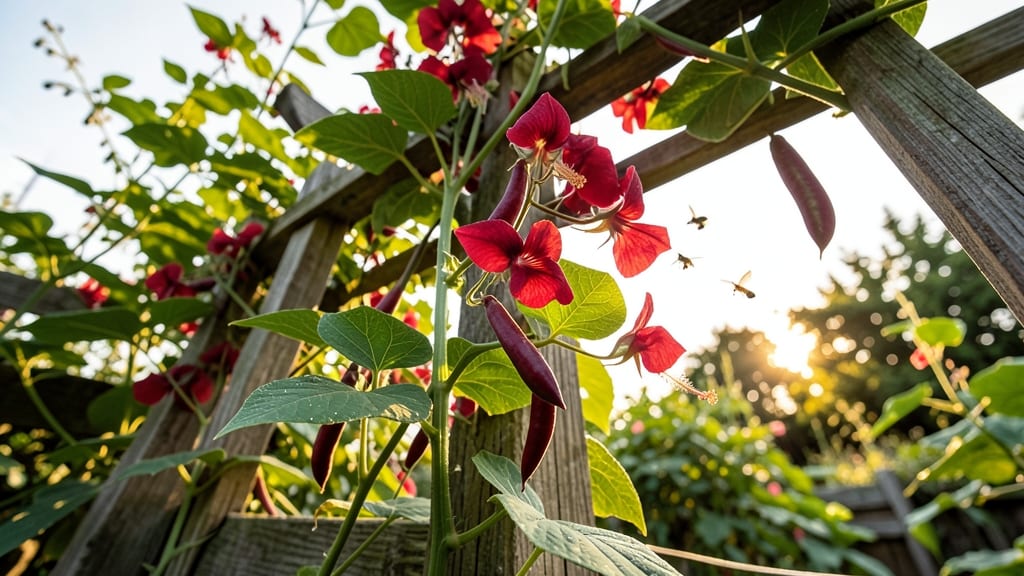 Scarlet Runner Beans for Stunning Flowers