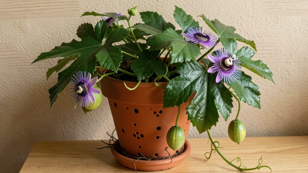 Passion Fruit Plant Indoors: Sunny Window Thrives With Minimal Pruning