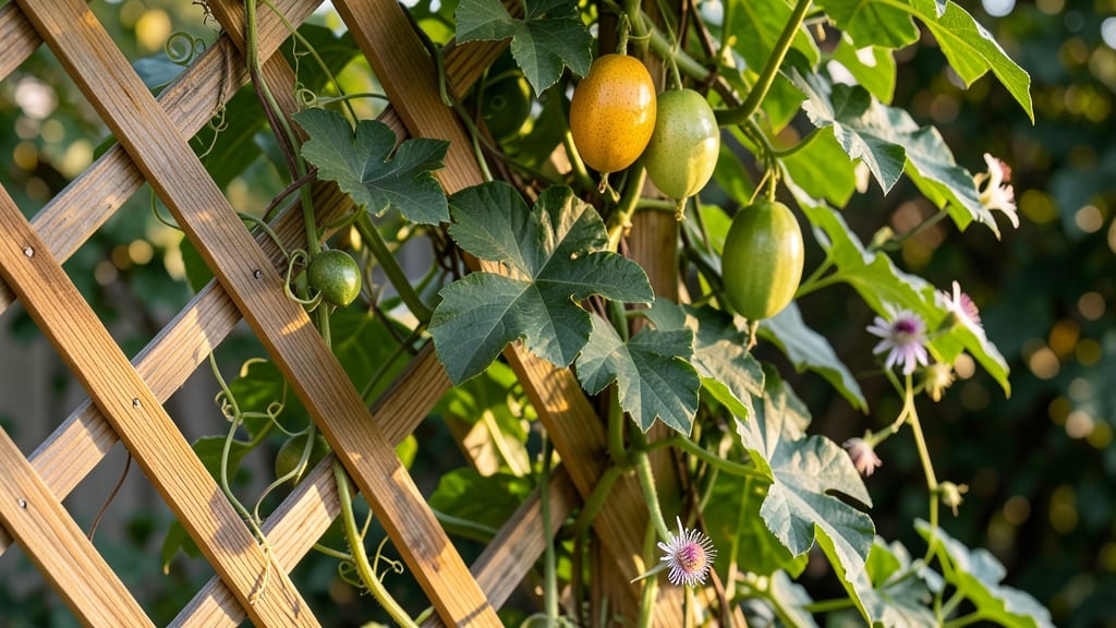 Passion Fruit Tree Trellis: Space-Saving Support for Heavy Vines