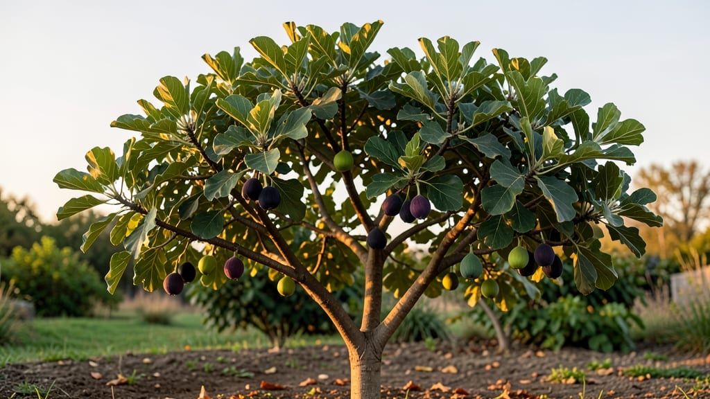 Fig Trees Bearing Green Fruit