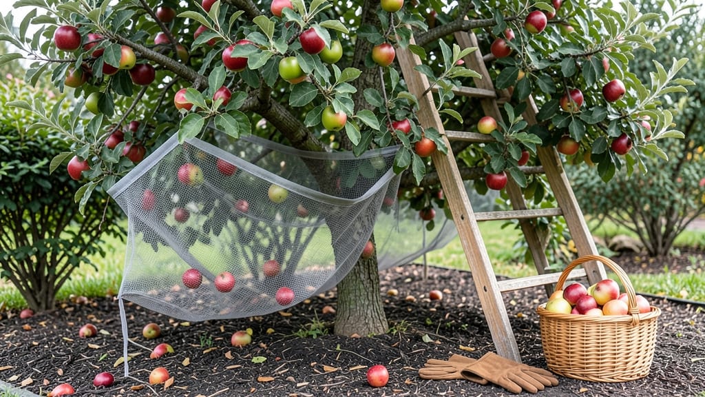 Fruit Catcher Net: Zero-Waste Harvesting for Bushes and Trees