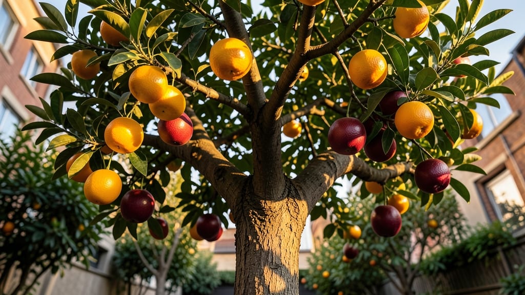 Grapefruit-Orange Multigraft Trees