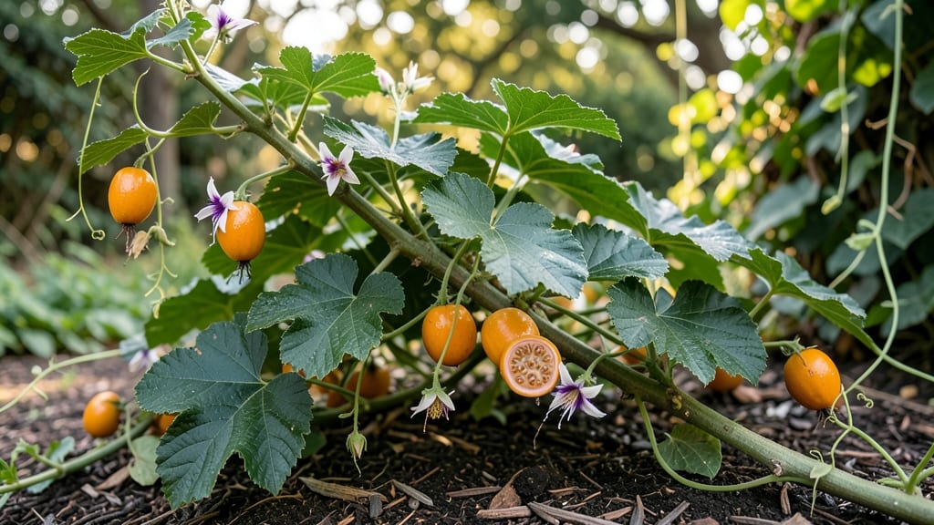Orange Passion Fruit With Red Seeds Growing Guide: Citrus-Tropical Vine Thrives in Containers