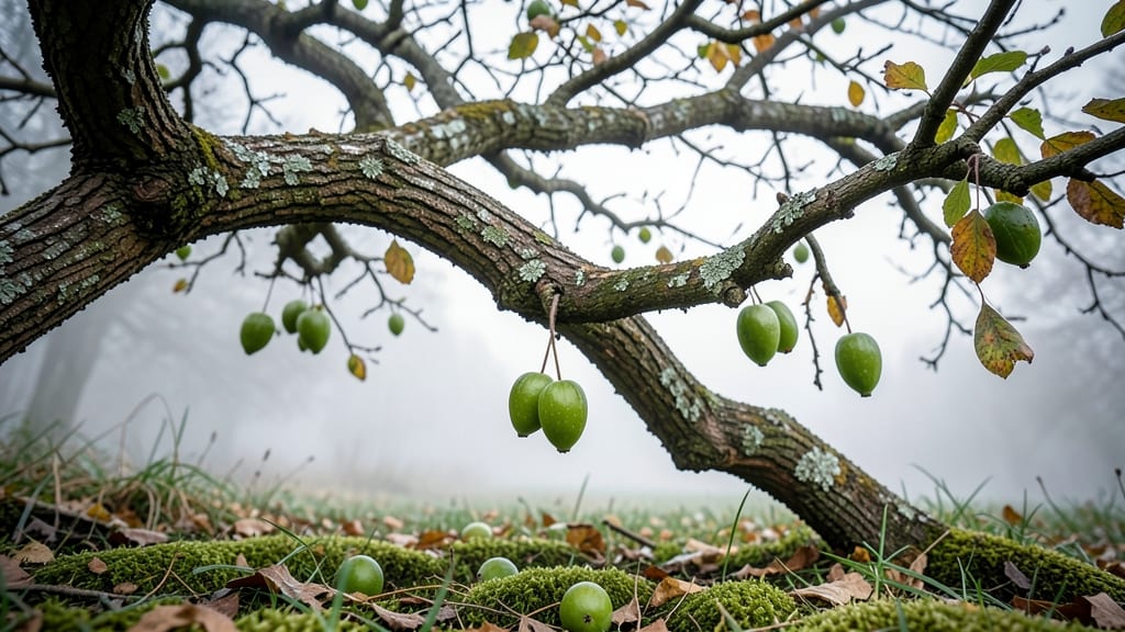 Medlar Trees With Unique Green Fruit