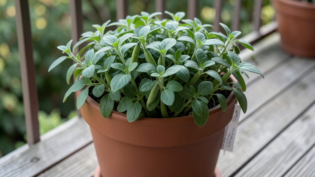 Bush Beans in Small Pots