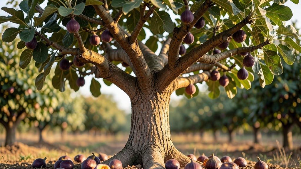 Fig Trees Along Fences